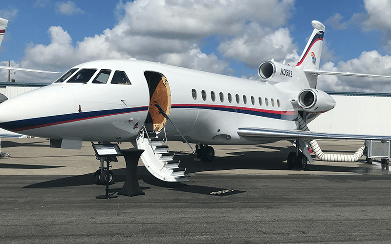Chauffeur-Driven Car Arriving At Biggin Hill Airport